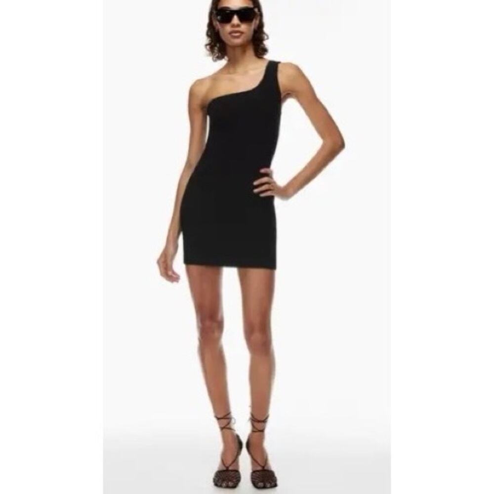 ARITZIA Babaton Sculpt Knit One-Shoulder Dress